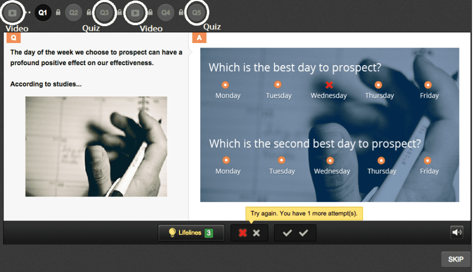 Test to teach