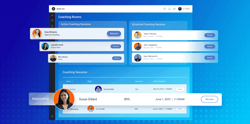 Mindtickle Spring 2022 Announcement: Introducing Sales Coaching Rooms, Role-based Benchmarks, and More