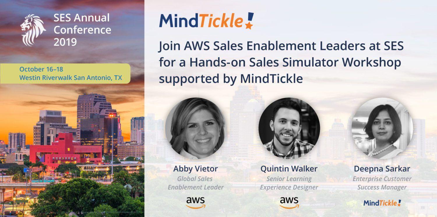 Join AWS Sales Enablement Leaders at SES 2019 for a Hands-on Workshop Supported by Mindtickle