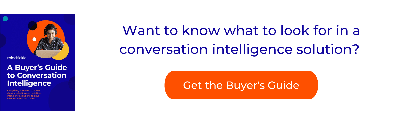 Cover of Mindtickle Buyer's Guide to Conversation Intelligence Solutions