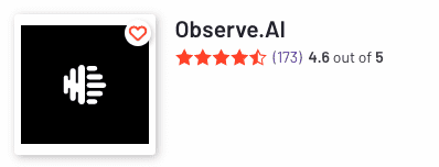 Screenshot of Observe.ai G2 review