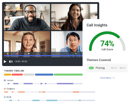 Mindtickle Call AI with conversation intelligence insights