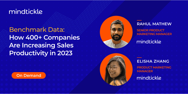 Benchmark Data: How 400+ Companies Are Increasing Sales Productivity in 2023